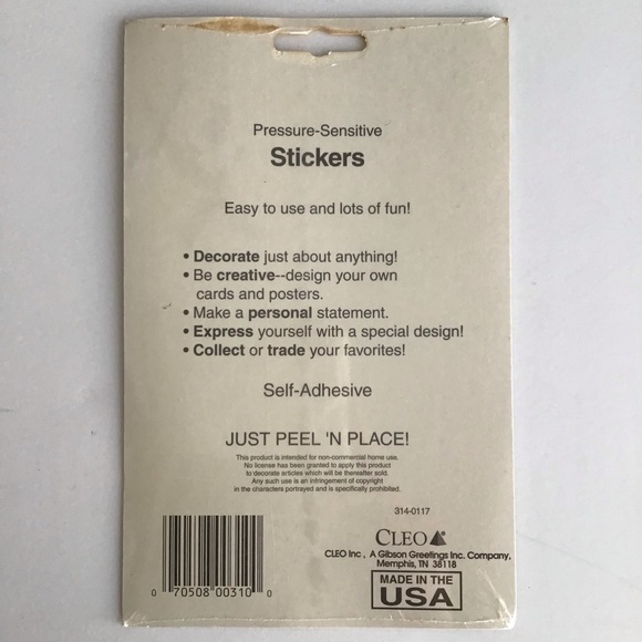 NEW Disney Nightmare Before Christmas 36 Stickers Vintage Self-Adhesive Cleo - Picture 12 of 12